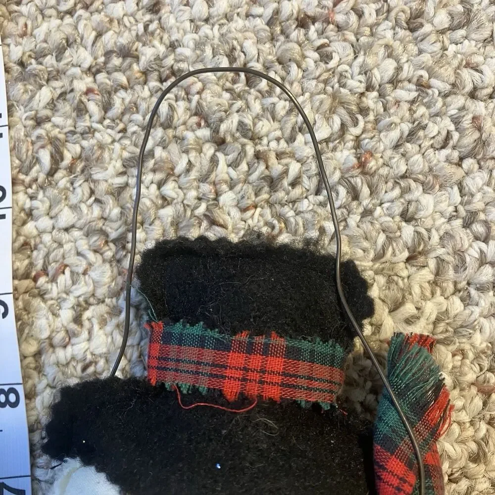 Hanging Handmade Christmas Snowman Holiday Decoration Winter Handmade Cute Broom